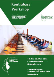 Plakat Kontrabass-Workshop 2012